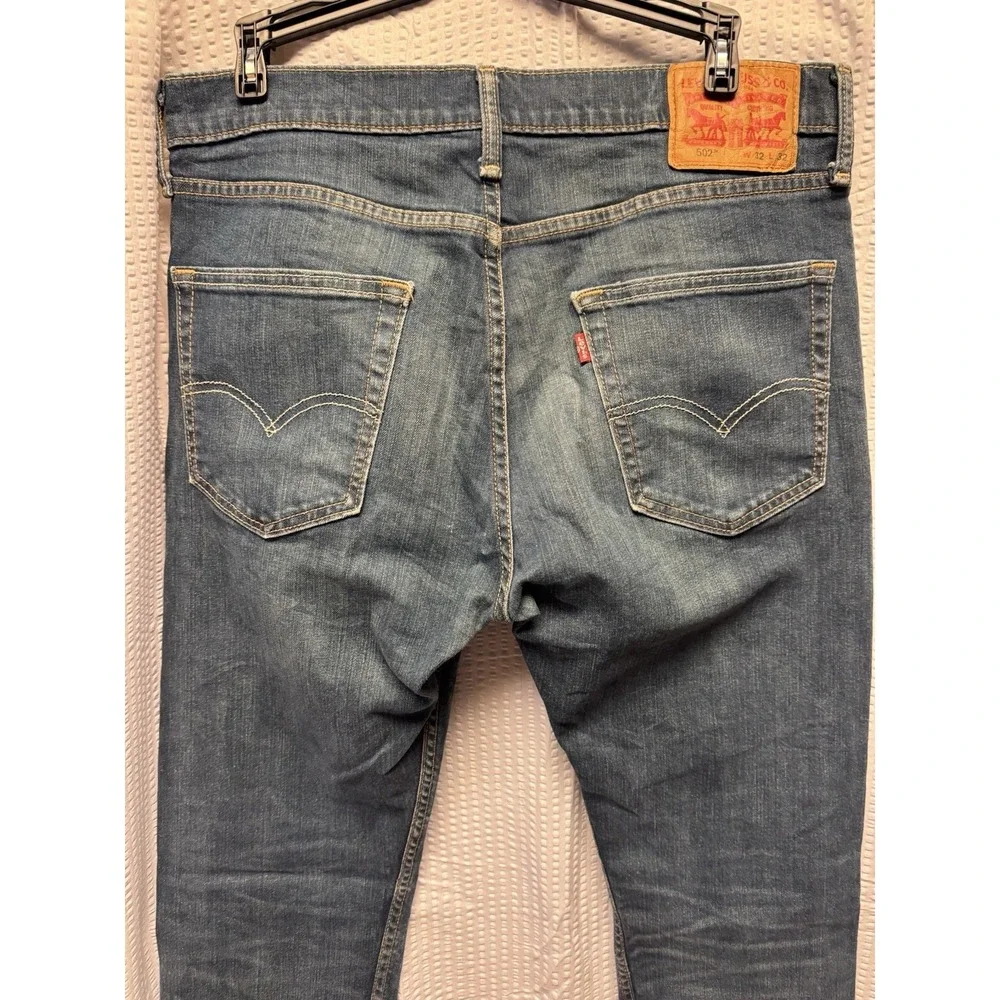 Levi's Men's 502  04/17 Medium Wash 32x32 Comfort Regular‎ Stretch Logo Tapered